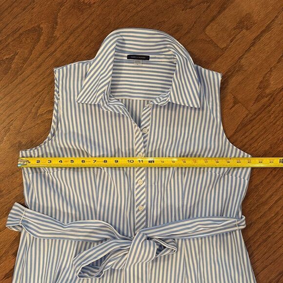 Tommy Hilfiger size 16 blue and white striped - long dress - Picture 4 of 7
